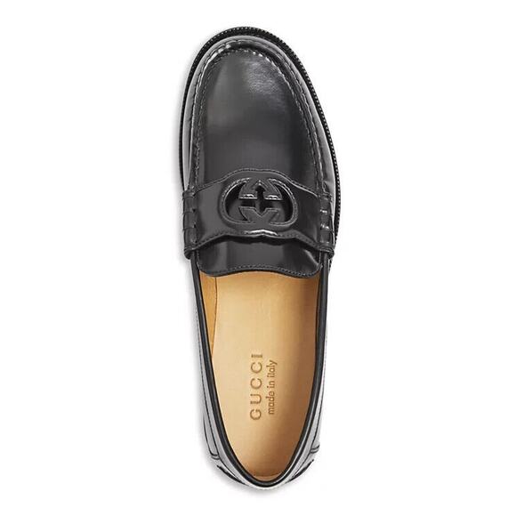 Gucci Men’s Kaveh Interlocking G Cutout Loafers New With Box Size 10 Gucci Size - Picture 3 of 7